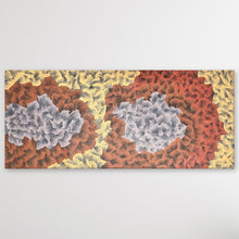 Load image into Gallery viewer, "Sand Dunes" original Aboriginal painting by Farron Furber Jampitjinpa, 200cm x 86cm - authentic Indigenous Australian artwork
