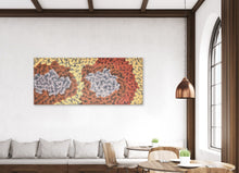Load image into Gallery viewer, "Sand Dunes" by Farron Furber Jampitjinpa in minimalist bedroom - original Aboriginal painting, 200cm x 86cm

