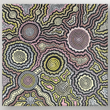 Load image into Gallery viewer, "Country Landscape" original Aboriginal painting by Farron Furber Jampitjinpa, 60cm x 58cm - authentic Indigenous Australian artwork

