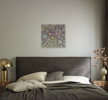Load image into Gallery viewer, "Country Landscape" by Farron Furber Jampitjinpa - wall display view, 60cm x 58cm
