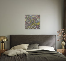 Load image into Gallery viewer, "Country Landscape" by Farron Furber Jampitjinpa - additional wall display view, 60cm x 59cm
