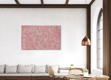 Load image into Gallery viewer, "Tingari" by George Hairbrush Tjungurrayi in room setting - wall display view, 155cm x 95cm
