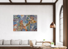 Load image into Gallery viewer, "My Country (Utopia)" by Janet Golder Kngwarreye - wall display view, 153cm x 108cm
