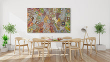 Load image into Gallery viewer, "My Country (Utopia)" by Janet Golder Kngwarreye - alternate wall display view

