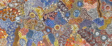 Load image into Gallery viewer, "My Country (Utopia)" by Janet Golder Kngwarreye - detail view of Aboriginal painting, 211cm x 89cm
