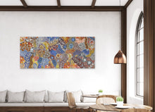 Load image into Gallery viewer, "My Country (Utopia)" by Janet Golder Kngwarreye - alternate wall display view, 211cm x 89cm
