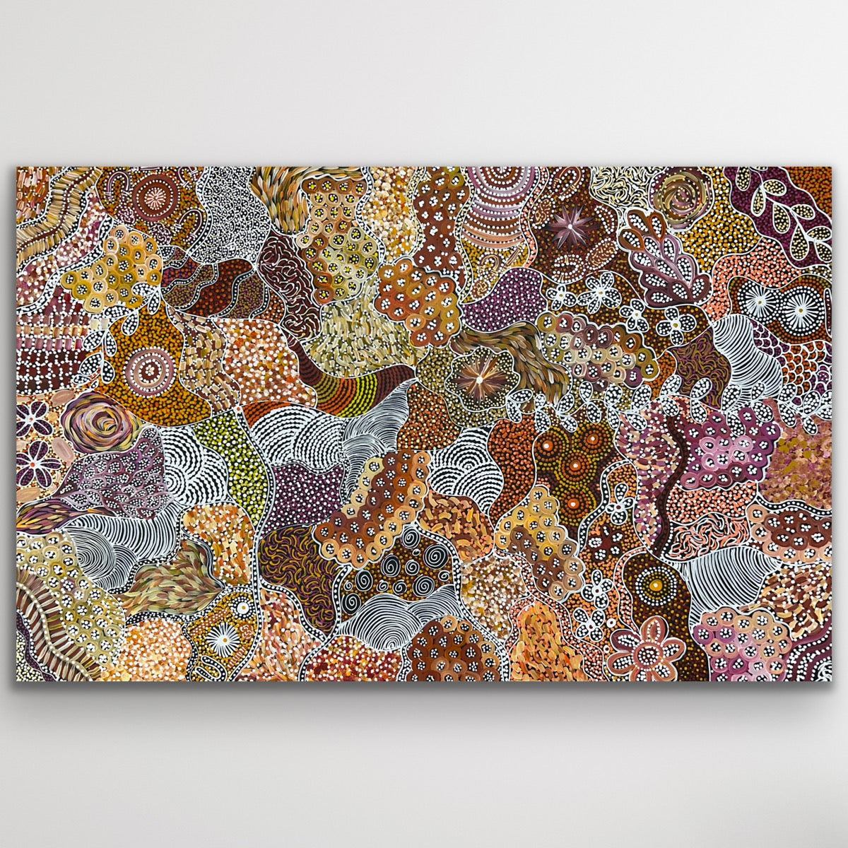 "My Country (Utopia)" original Aboriginal painting by Janet Golder Kngwarreye, 183cm x 119cm - authentic Indigenous Australian artwork