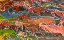 Load image into Gallery viewer, "Pantu (Salt Lake)" by Janice Stanley - detail view of Aboriginal painting, 116cm x 74cm
