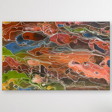Load image into Gallery viewer, "Pantu (Salt Lake)" original Aboriginal painting by Janice Stanley, 116cm x 74cm - authentic Indigenous Australian artwork
