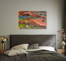 Load image into Gallery viewer, "Pantu (Salt Lake)" by Janice Stanley - wall display view, authentic Indigenous Australian artwork
