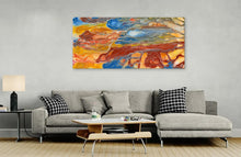 Load image into Gallery viewer, "Pantu (Salt Lake)" by Janice Stanley - alternate wall display, authentic Indigenous Australian artwork
