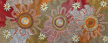 Load image into Gallery viewer, "Women Dreaming" Aboriginal art by Julieanne Turner Nungurrayi - close-up detail, 98cm x 40cm
