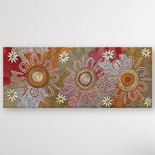 Load image into Gallery viewer, "Women Dreaming" original Aboriginal painting by Julieanne Turner Nungurrayi, 98cm x 40cm - authentic Indigenous Australian artwork
