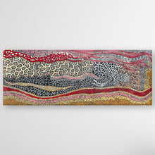 Load image into Gallery viewer, "My Country" original Aboriginal painting by Julieanne Turner Nungurrayi, 102cm x 38cm - authentic Indigenous Australian artwork
