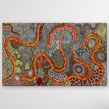 Load image into Gallery viewer, "My Country" original Aboriginal painting by Julieanne Turner Nungurrayi, 116cm x 70cm - authentic Indigenous Australian artwork
