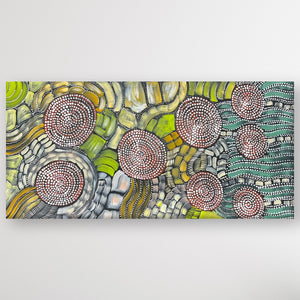 "Wild Acacia Seeds" Julieanne Turner Nungurrayi 86cm x 41cm