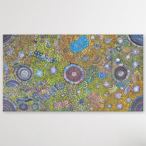 "Bush Plum Dreaming" June Bird 199cm x 109cm