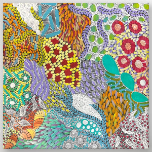 "Awelye" Karen Bird Ngale 95cm x 95cm