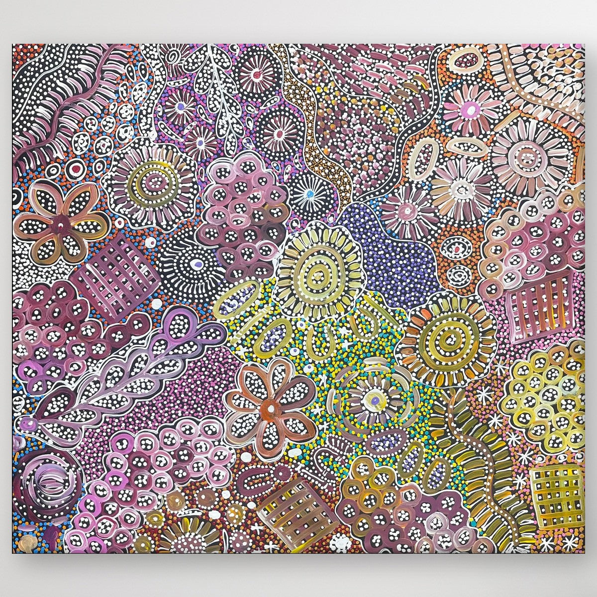 "My Country" original Aboriginal painting by Katrina Bird, 100cm x 89cm - authentic Indigenous Australian artwork