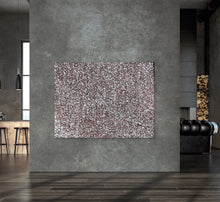 Load image into Gallery viewer, "Bush Medicine Leaves" by Margaret Scobie in contemporary interior setting - authentic Indigenous Australian painting, 200cm x 152cm
