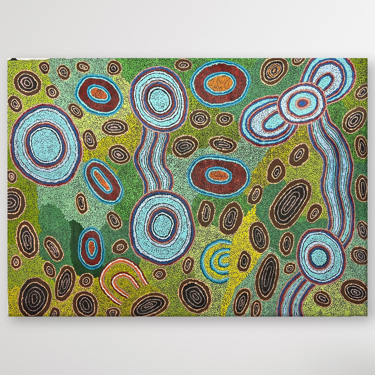 "Minyma Malilu" original Aboriginal painting by Marita Baker, 131cm x 94cm - authentic Indigenous Australian artwork