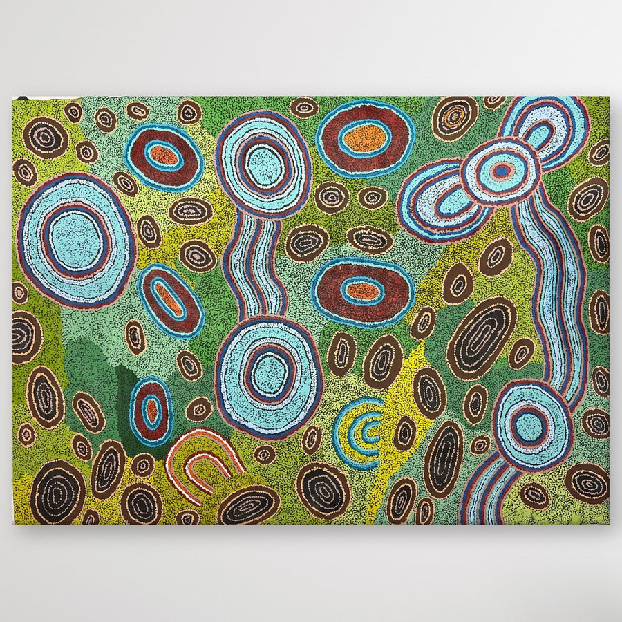 "Minyma Malilu" original Aboriginal painting by Marita Baker, 131cm x 94cm - authentic Indigenous Australian artwork