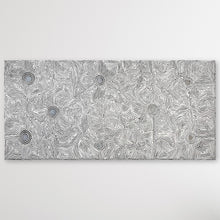 Load image into Gallery viewer, "Seven Sisters" original Aboriginal painting by Marshall Jangala Robertson, 189cm x 89cm - authentic Indigenous Australian artwork
