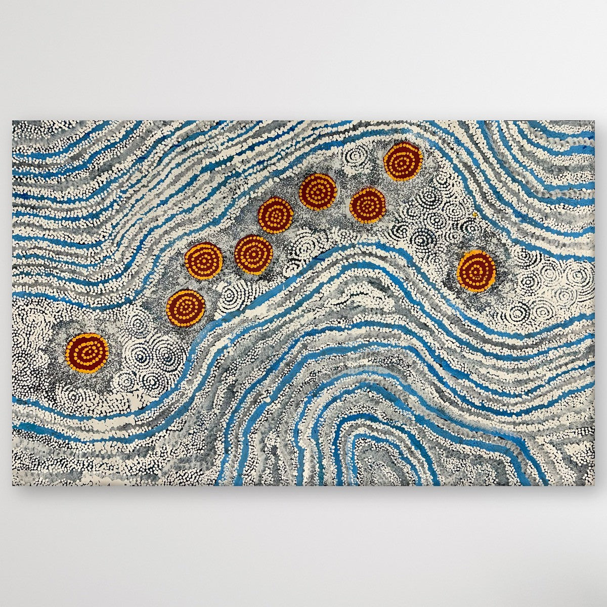 "Seven Sisters" Maureen Nampijinpa Hudson 137cm x 86cm