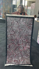 Load image into Gallery viewer, "My Country" by Maureen Nampijinpa Hudson - detail view of Aboriginal painting, 147cm x 73cm

