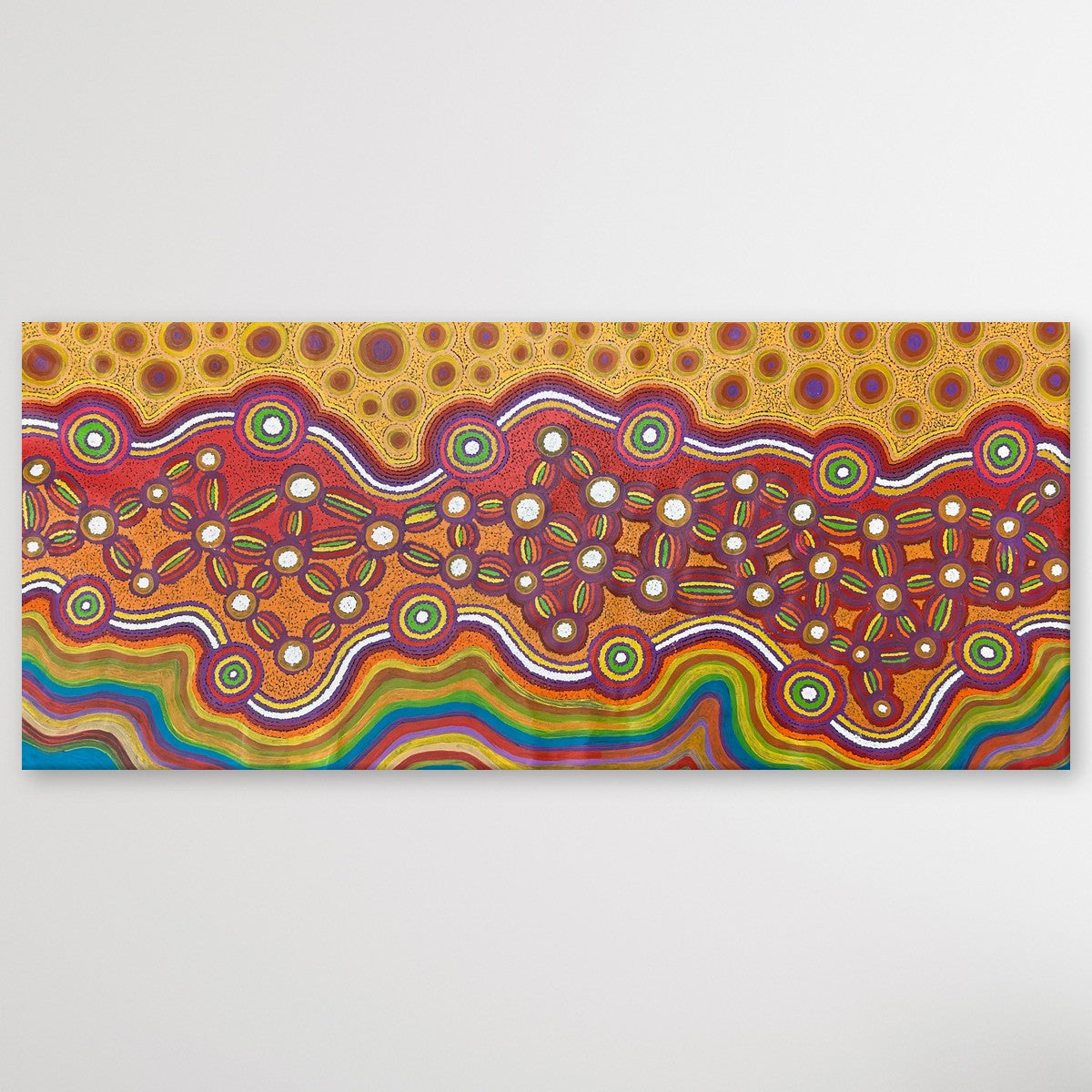 "Wanampi Tjukurpa (Piltati)" Megan Lyons 199cm x 85cm