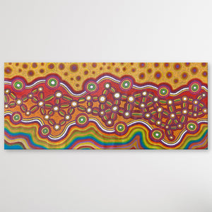 "Wanampi Tjukurpa (Piltati)" Megan Lyons 199cm x 85cm