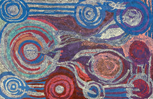 Load image into Gallery viewer, "Minyma Kutjara" Aboriginal art by Joanne Ken - close-up detail, 120cm x 78cm
