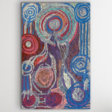 Load image into Gallery viewer, "Minyma Kutjara" by Joanne Ken - detail view of Aboriginal painting, 120cm x 78cm
