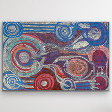 Load image into Gallery viewer, "Minyma Kutjara" original Aboriginal painting by Joanne Ken, 120cm x 78cm - authentic Indigenous Australian artwork
