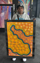 Load image into Gallery viewer, "Wanampi Tjukurpa (Piltati)" original Aboriginal painting by Megan Lyons, 87cm x 60cm - authentic Indigenous Australian artwork

