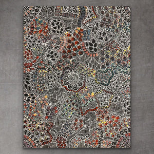 "Yam Dreaming" Rachael Nambula 73cm x 93cm (A)