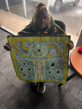 Load image into Gallery viewer, "My Grandma Country" original Aboriginal painting by Nurina Burton, 60cm x 60cm - authentic Indigenous Australian artwork
