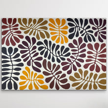 Load image into Gallery viewer, "Bended Acacia Leaves (Watiya Tjuta)" Debra Nangala McDonald 147cm x 101cm Papunya artwork from N.T.
