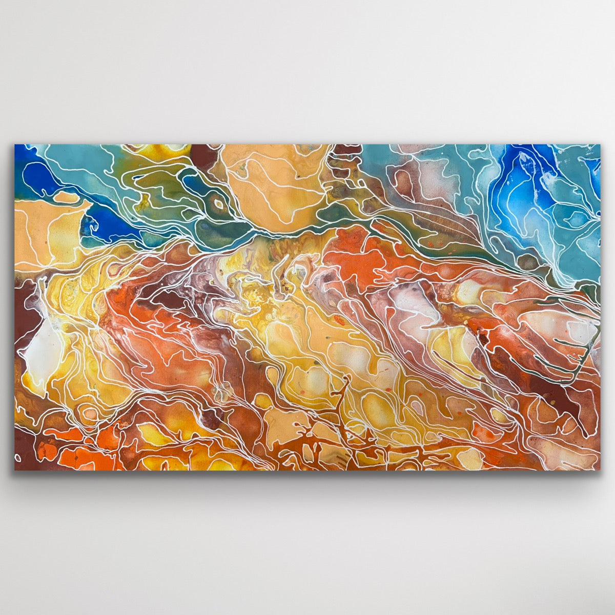 “Pantu (Salt Lake)" Janice Stanley 134cm x 74cm