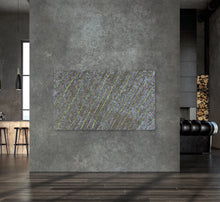 Load image into Gallery viewer, "Bush Seeds" by Patricia Napananaka in contemporary interior setting - authentic Indigenous Australian painting, 204cm x 120cm
