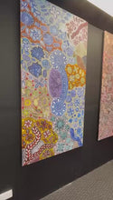 Load and play video in Gallery viewer, &quot;Bush Flowers&quot; Bernadine Johnson Kemarre 178cm x 88cm
