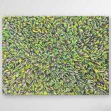Load image into Gallery viewer, "Bush Medicine Leaves" original Aboriginal painting by Rayleen Pula Price, 97cm x 72cm - authentic Indigenous Australian artwork
