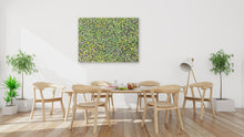 Load image into Gallery viewer, "Bush Medicine Leaves" by Rayleen Pula Price - further wall display view, 97cm x 72cm

