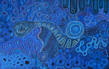 Load image into Gallery viewer, "Mamungari-Nya" Aboriginal art by Renae Nakamarra Nelson - close-up detail, 230cm x 148cm
