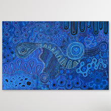 Load image into Gallery viewer, "Mamungari-Nya" original Aboriginal painting by Renae Nakamarra Nelson, 230cm x 148cm - authentic Indigenous Australian artwork
