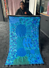 Load image into Gallery viewer, "Mamungaryi-nya" original Aboriginal painting by Renae Nakamarra Nelson, 180cm x 113cm - authentic Indigenous Australian artwork
