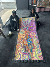 Load image into Gallery viewer, "Pututju (Caterpillar Dreaming)" original Aboriginal painting by Rhoda Tjitayi, 201cm x 83cm - authentic Indigenous Australian artwork

