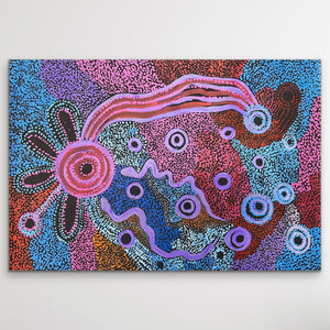 "Piltati Tjukurpa" Rhoda Tjitayi 87cm x 59cm