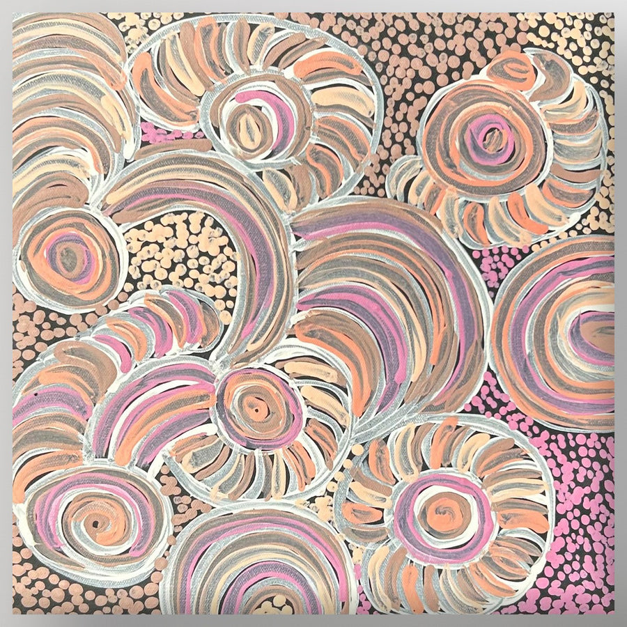 "Kuru Ala" Sallyanne Roberts 30cm x 30cm, original Aboriginal painting
