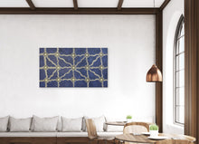 Load image into Gallery viewer, "Rock Holes" by Sandra Price - wall display view showing scale of Aboriginal painting, 150cm x 95cm
